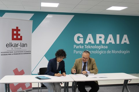 El Parque Tecnológico Garaia y Elkar-Lan firman un convenio de colaboración