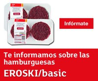 EROSKI certifica que no existe carne de caballo en sus hamburguesas EROSKI basic