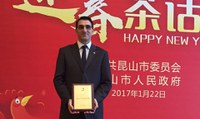 Igor Eceiza, director general de Orkli China, nombrado ciudadano honorífico de la ciudad de Kunshan