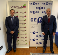 Laboral Kutxa y CEBEK renuevan su compromiso para revertir la situación generada por la Covid-19