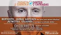 Participa en nuestro concurso en twitter y gana dos entradas para el concierto de "Ohiberritze"