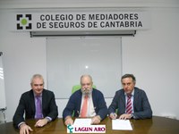 Seguros Lagun Aro firma un acuerdo de colaboración con el Colegio de Mediadores de Cantabria 