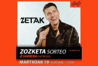 Sorteo: 2 entradas para el concierto de ZETAK