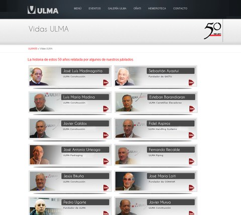 ULMA ha estrenado el sitio web del 50 aniversario