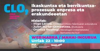 CLO diplomaren baitan 'Ikaskuntza eta berrikuntza-prozesuak enpresa eta erakundeetan' webinarra antolatu du Mondragon Unibertsitateak