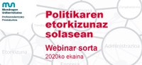 "Politikaren etorkizunaz solasean" webinar sorta ekainean